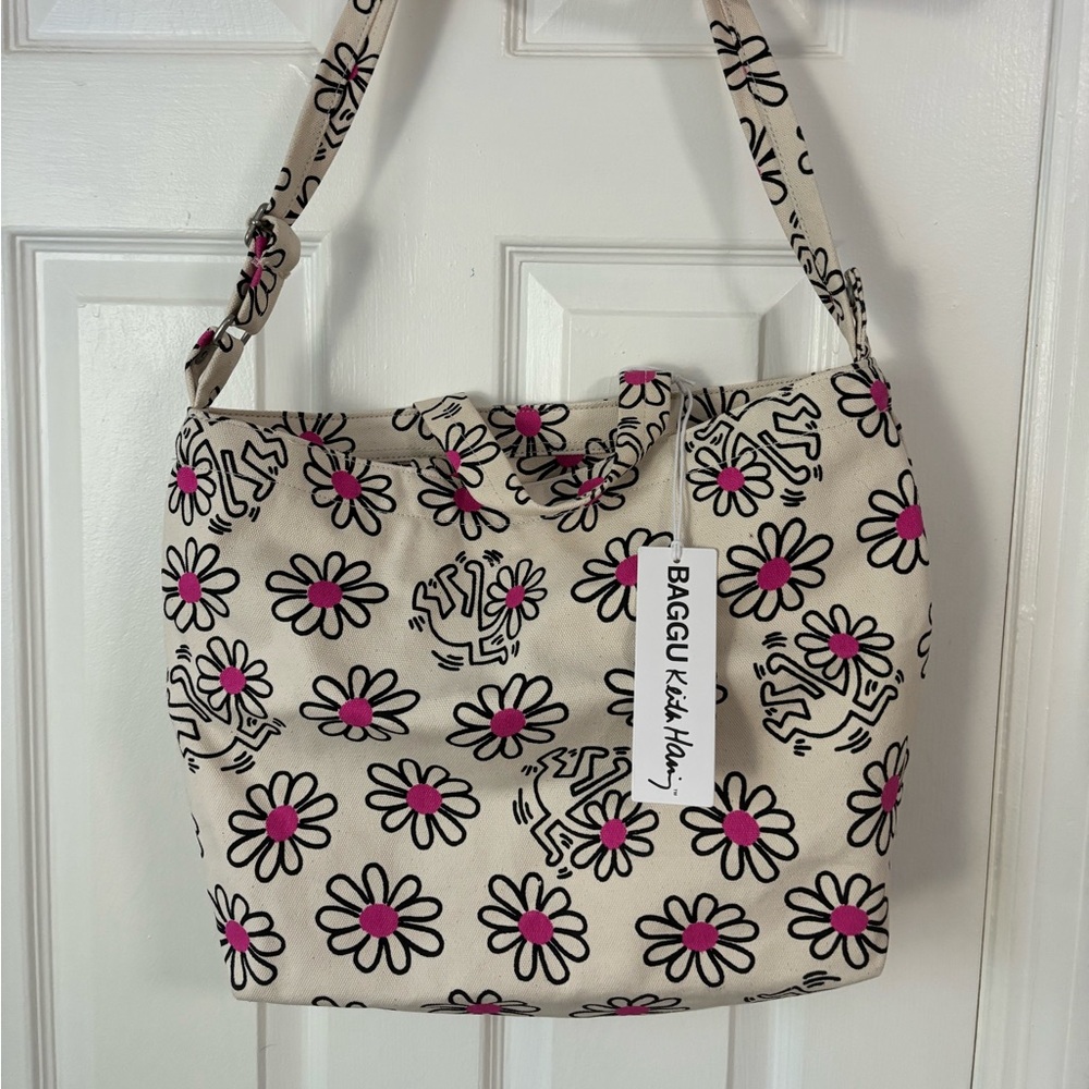 NWT BAGGU x Keith Haring Horizontal Duck Bag